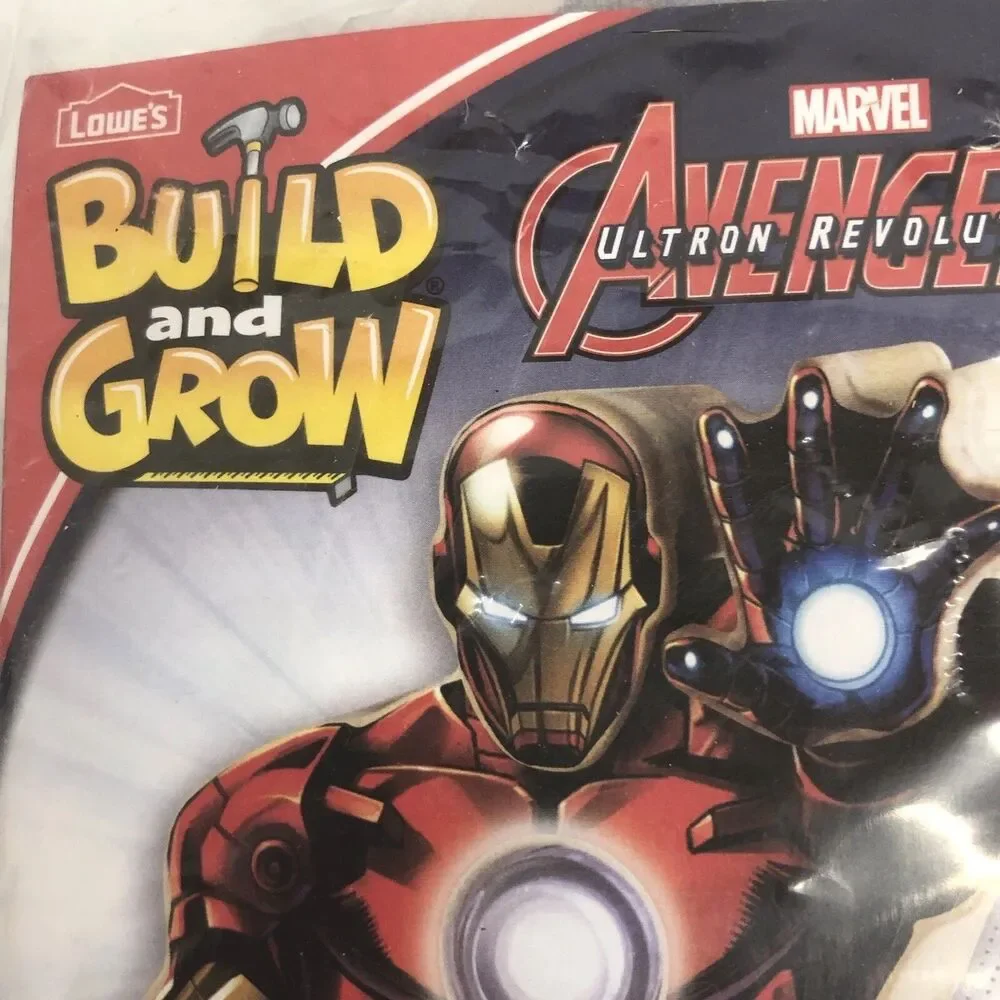 Lowes Build and Grow Iron Man Avenjet Wood Kit Marvel Avengers Assemble IRONMAN